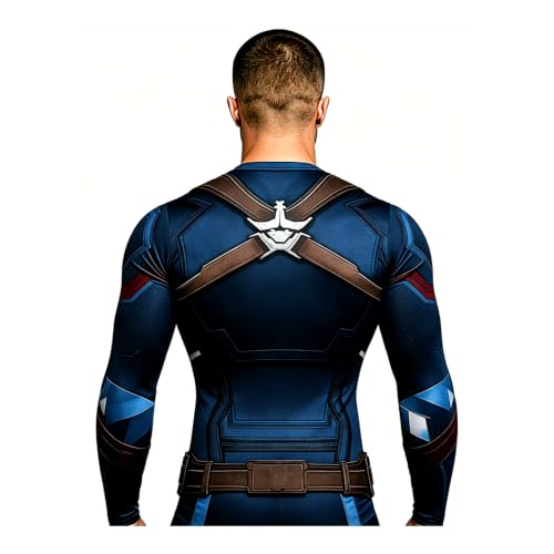 3D Super Hero Close-Fitting Quick-Drying Elastic Sport Cosplay T-Shirt Long Sleeve 3