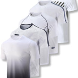 Liberty Imports 5 Pack Men's Active Quick Dry Crew Neck T Shirts 13