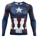 3D Super Hero Close-Fitting Quick-Drying Elastic Sport Cosplay T-Shirt Long Sleeve 10