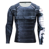 3D Super Hero Close-Fitting Quick-Drying Elastic Sport Cosplay T-Shirt Long Sleeve 8