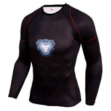 3D Super Hero Close-Fitting Quick-Drying Elastic Sport Cosplay T-Shirt Long Sleeve 5