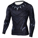3D Super Hero Close-Fitting Quick-Drying Elastic Sport Cosplay T-Shirt Long Sleeve 12