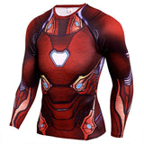 3D Super Hero Close-Fitting Quick-Drying Elastic Sport Cosplay T-Shirt Long Sleeve 6