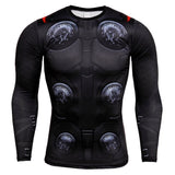 3D Super Hero Close-Fitting Quick-Drying Elastic Sport Cosplay T-Shirt Long Sleeve 9
