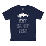 Eat Sleep Fish Youth T Shirt